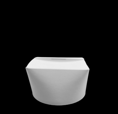 BEYAZ 750 CC GENİŞ TABAN LUNCH BOX 26 OZ 360 ADET - Görsel 2