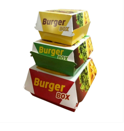 BASKILI HAMBURGER KUTUSU 9X9X7 ( KÜÇÜK BOY ) 100 ADET - Görsel 2