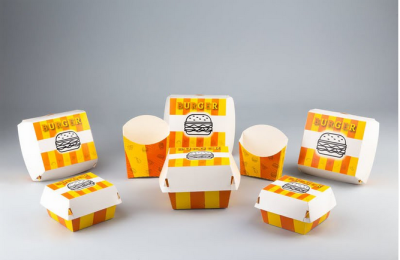 BASKILI HAMBURGER KUTUSU ( 12X12X8 ORTA BOY 450 ADET - Görsel 2