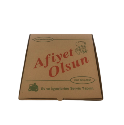 KRAFT OLUKLU 41X41X4 CM PİZZA KUTUSU 50 ADET