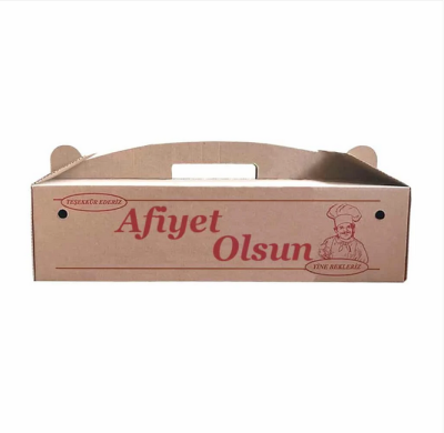 KRAFT OLUKLU 40X20X10 CM BÜYÜK BOY LAHMACUN KUTUSU 100 ADET