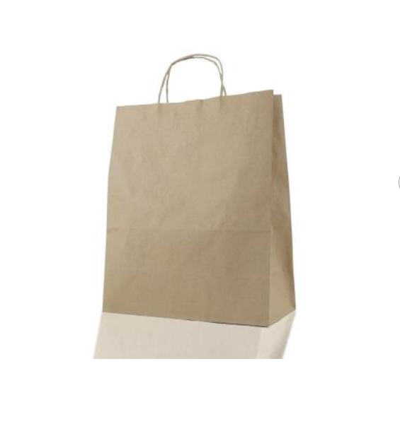 Burgu Saplı Kraft Çanta 25x31x12 cm 300 Adet