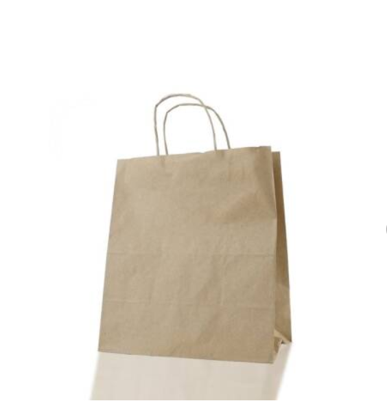 Burgu Saplı Kraft Çanta 28x28x16cm 300 Adet