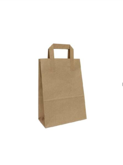 Kağıt Saplı Kraft Çanta 20x24x10cm 500 Adet