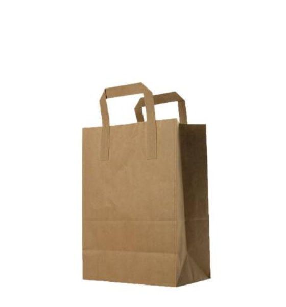 Kağıt Saplı Kraft Çanta 25x28x14cm 500 Adet