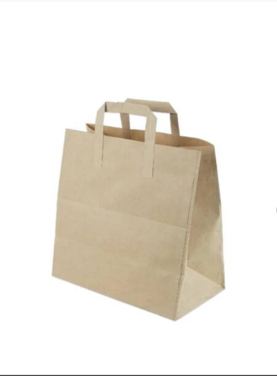 Kağıt Saplı Kraft Çanta 28x28x16cm 50 Adet
