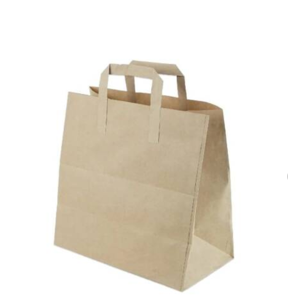 Kağıt Saplı Kraft Çanta 28x28x16cm 50 Adet