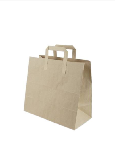 Kağıt Saplı Kraft Çanta 32x31x18cm 400 Adet