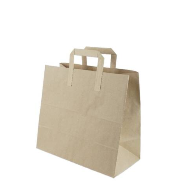 Kağıt Saplı Kraft Çanta 32x31x18cm 50 Adet