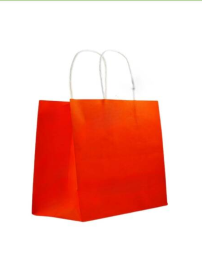 Burgu Saplı Kımızı Kağıt Çanta 45x50x14 cm 250 Adet