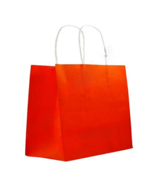 Kırmızı Mağaza Geniş Kağıt Çanta 45x50x14cm 50 Adet